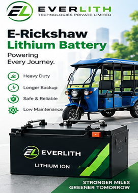 E-Rickshaw Lithium Battery